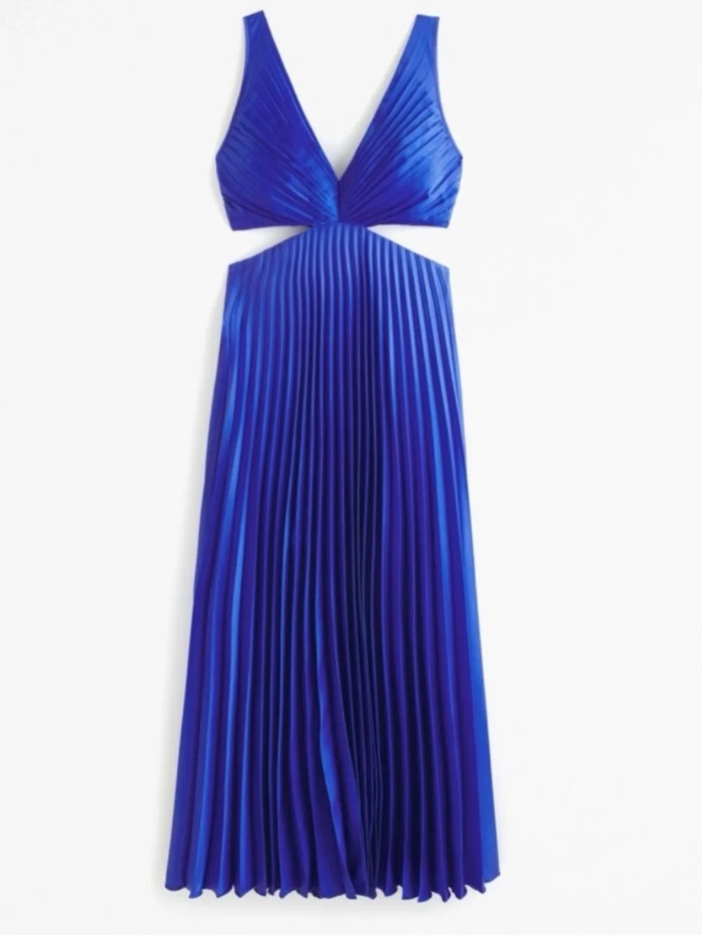 Abercrombie Giselle Pleated Cutout Maxi Dress